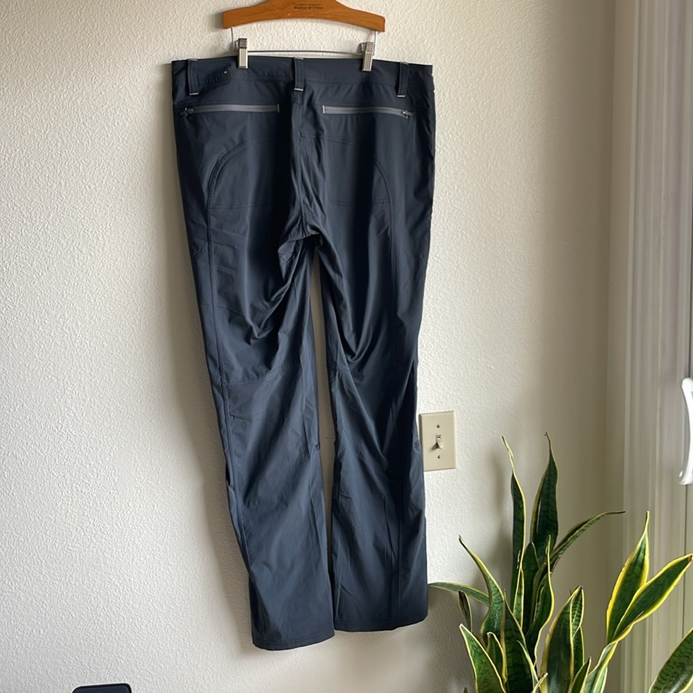 Prana Aria Pant Roll Up Convertible Utility Outdoor Hiking Coal Grey 12 - Picture 9 of 11